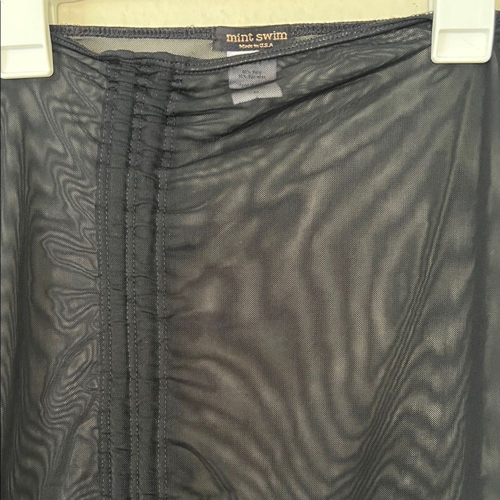 Like New! Mint Swim Sheena Mesh Cover Up Skirt Black In Size M — image 3 of 8